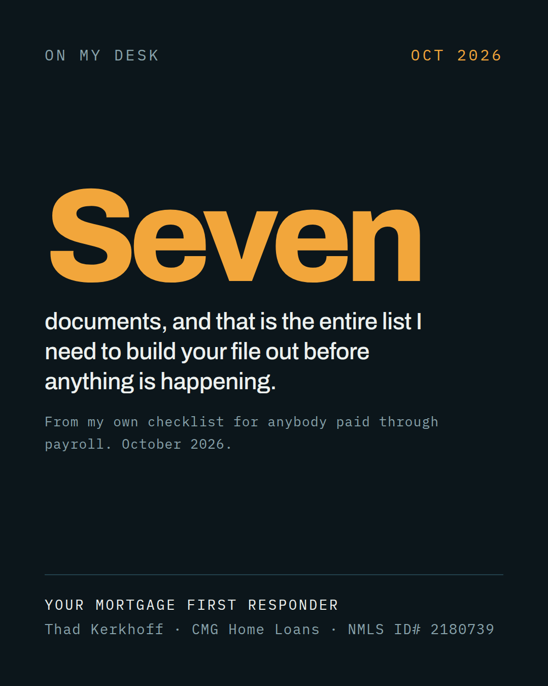 Seven documents